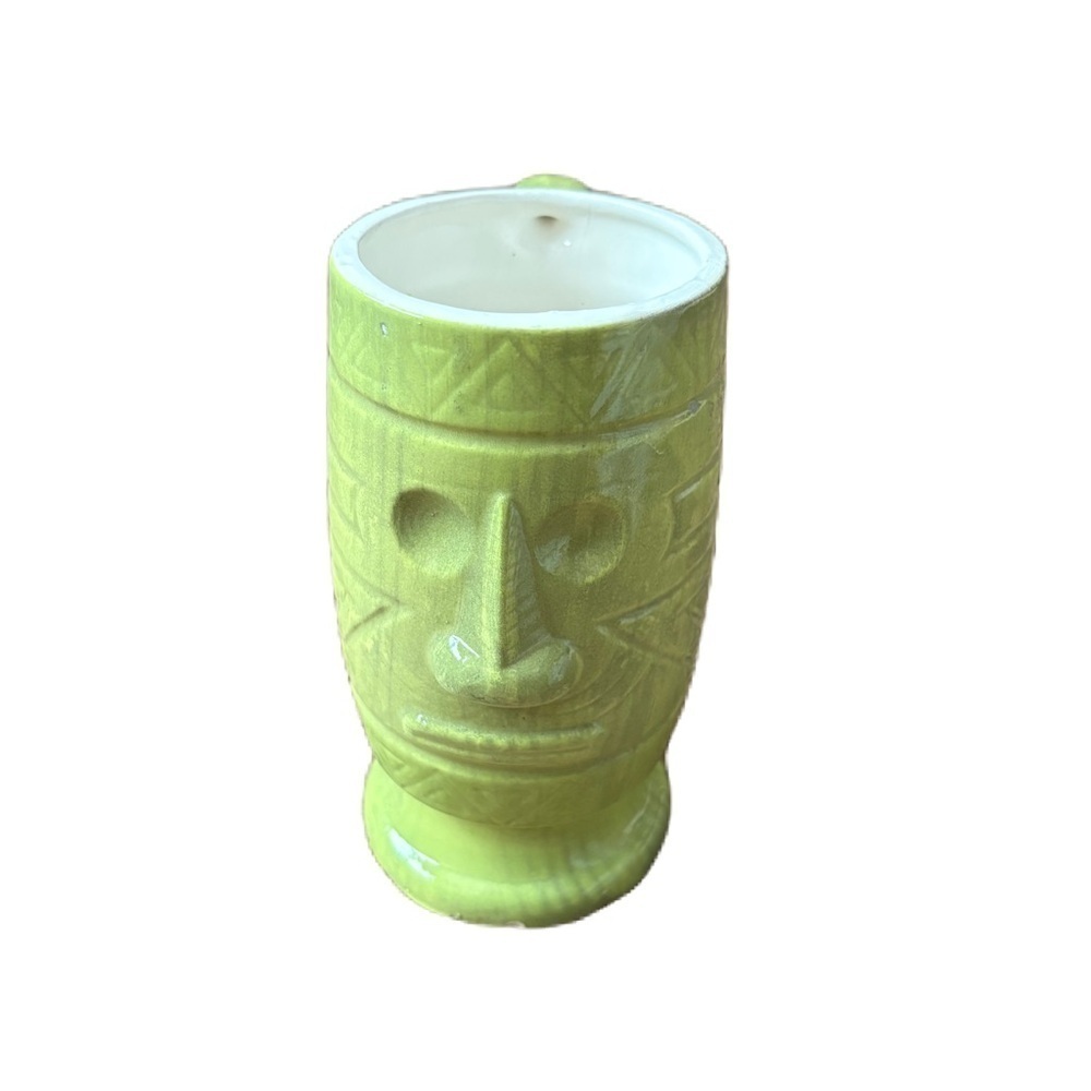 Vintage Westwood Japan Tiki Mug Cup Tiki Bar Green Face